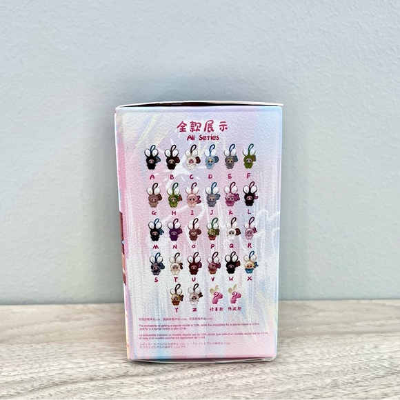 Baby Three Super Mini Bunny Series Plush Pendant - Letter W - Picture 6 of 6